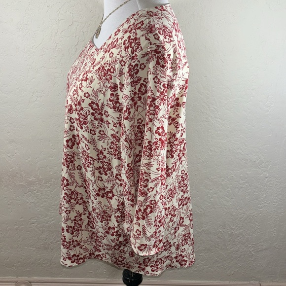 TAOHUADAO WOMENS CASUAL LOOSE TUNIC TOP FOR LEGGINGS CHIFFON BLOUSE 2X - Picture 2 of 5